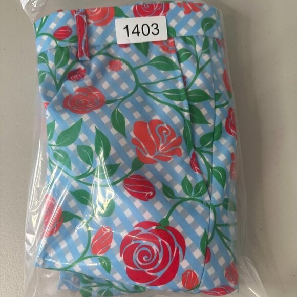 Shinesty Pants Kentucky Fried Daily Double Derby Roses Blue Size 33x33 - Picture 2 of 7